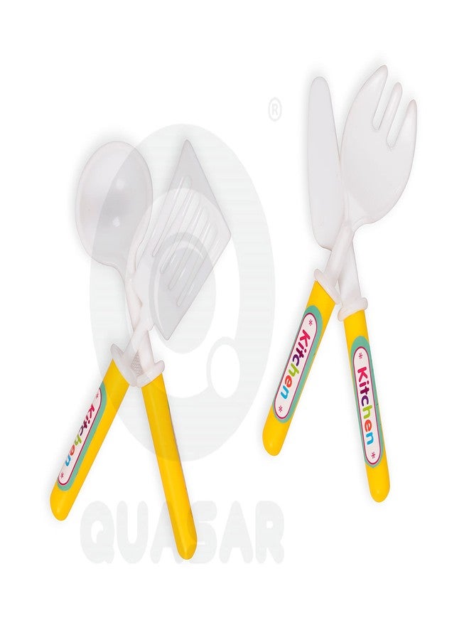 Quasar Indian Kitchen Set,Fast Food Play Set, Miniture Kitchen Set, Mini Kitchen Set Little Chef Cooking Cookware Accessories Pretend Play Set Best Gift Your Children (Happy Cooking Blue Set) - Image 4